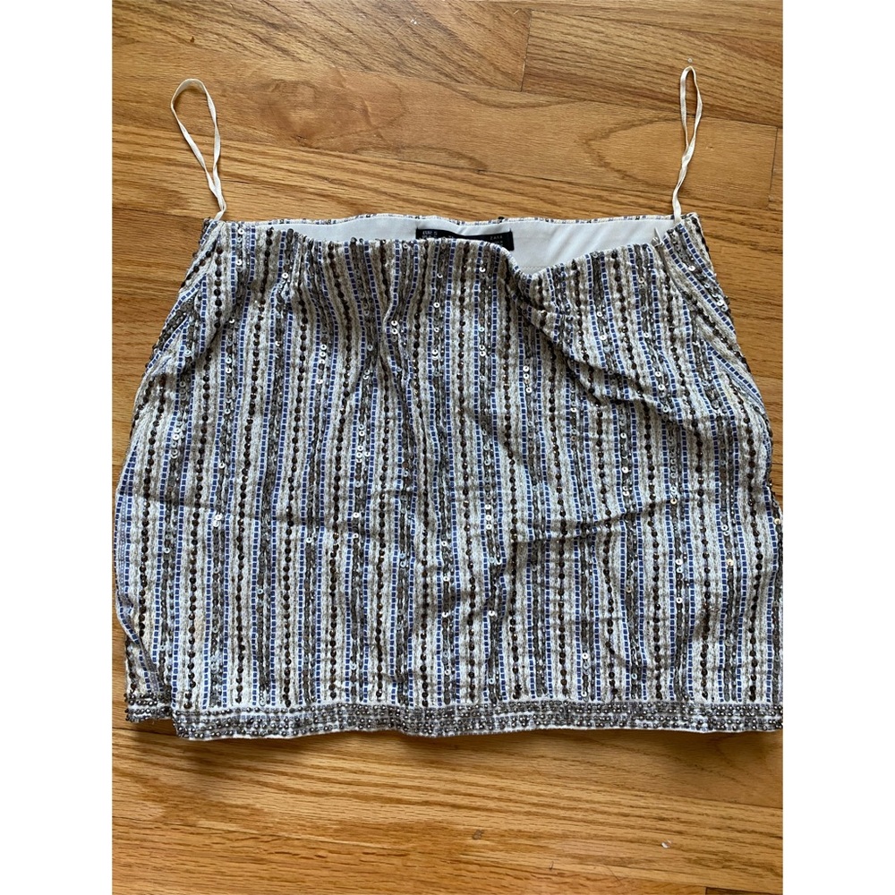Sequin/beaded mini skirt